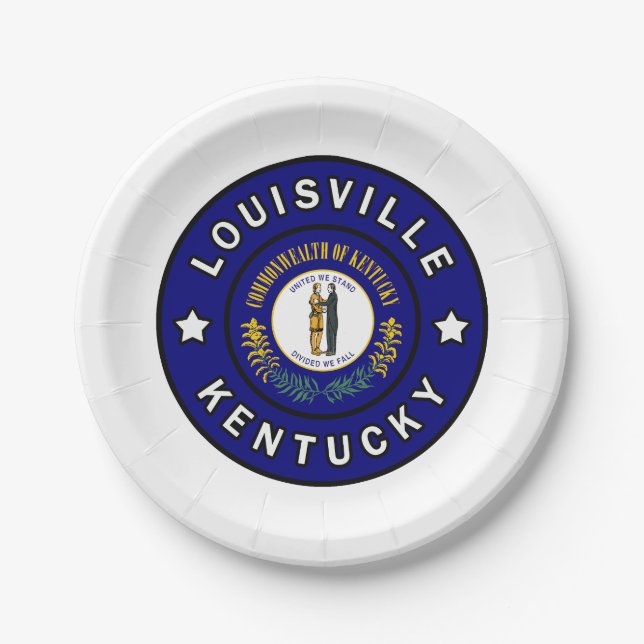 Louisville Kentucky Paper Plates (Front)