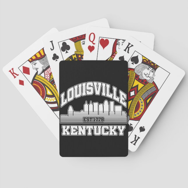 Louisville,Kentucky Poker Cards (Back)