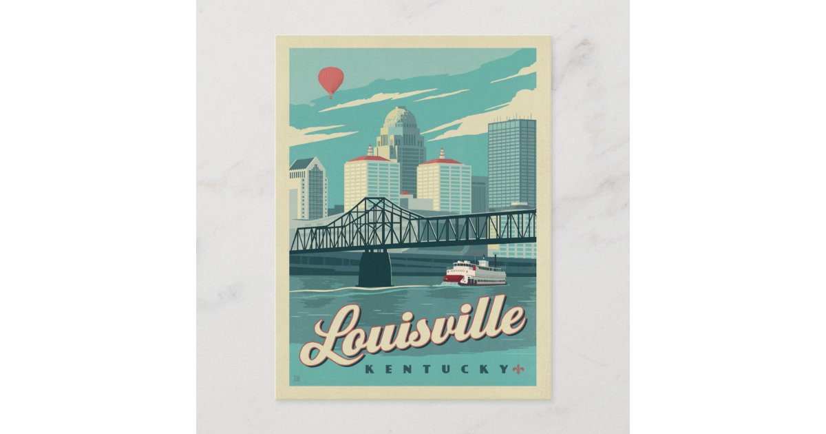 Louisville City Skyline Design Kentucky Retro Vintage
