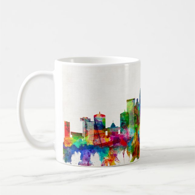 Louisville Kentucky Skyline Coffee Mug (Left)