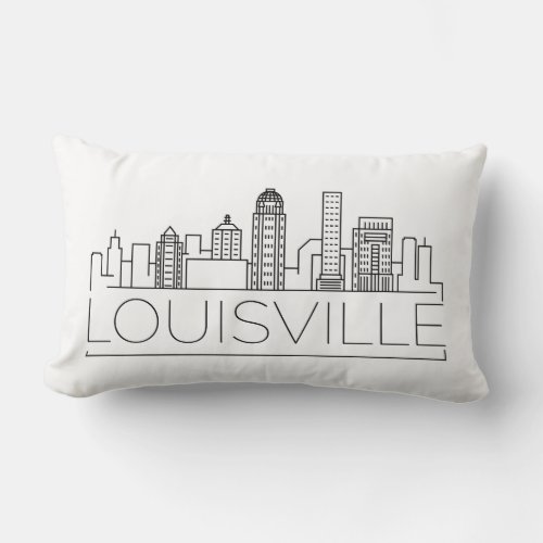 Louisville Kentucky Skyline Lumbar Pillow