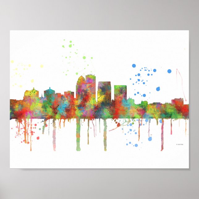 LOUISVILLE, KENTUCKY SKYLINE POSTER (Front)
