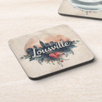 Louisville Kentucky USA Skyline Beverage Coaster