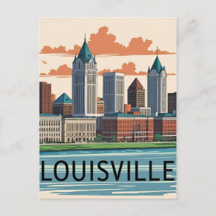 Louisville Kentucky USA Skyline Postcard