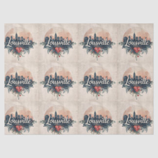 Louisville Kentucky USA Skyline Tissue Paper