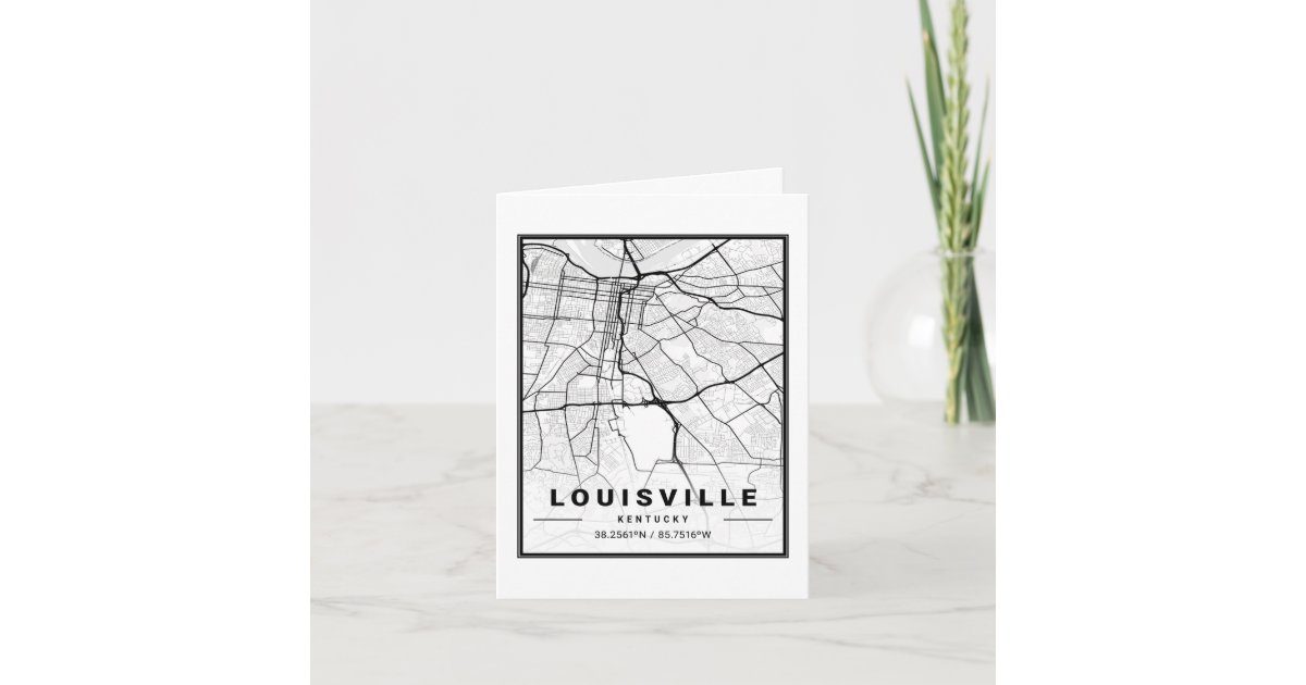 Louisville Map Keychain | Zazzle