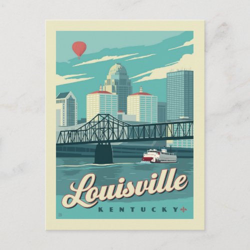 Louisville Kenucky  Save the Date Announcement Postcard