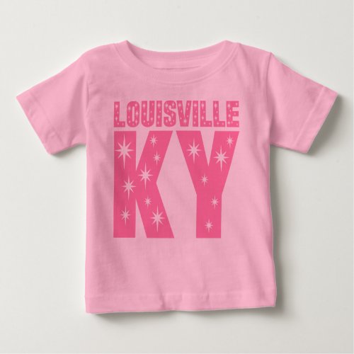 Louisville KY Kentucky Stars Baby Tee