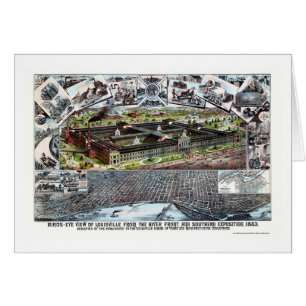 Louisville, KY Panoramic Map - 1883