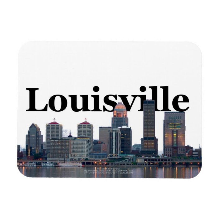 louisville ky skyline with louisville in the sky magnet zazzle com zazzle