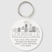 Louisville, Kentucky Map Necklace or Keychain