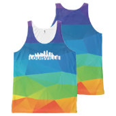 Louisville Pride Unisex All Color Tank Top (Front and Back)