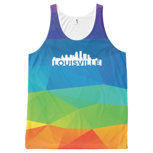 Louisville Pride Unisex All Color Tank Top (Front)
