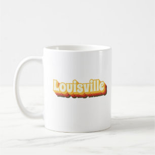 Louisville Retro Vintage Text Coffee Mug