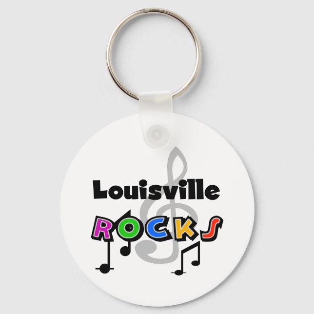 Louisville Rocks Keychain (Front)