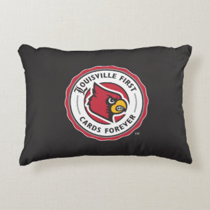 Louisville Seal - Louisville First Cards Forever Decorative Pillow