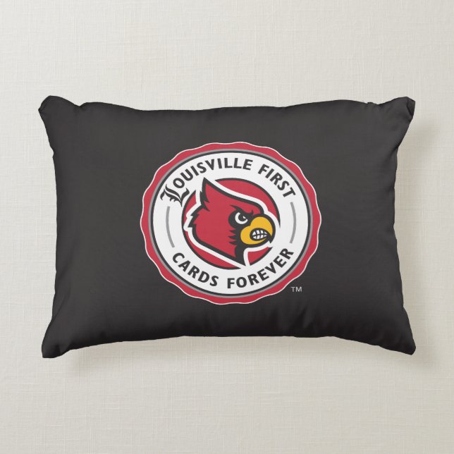 Louisville Seal - Louisville First Cards Forever Decorative Pillow (Front)