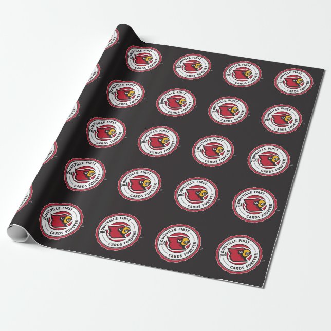 Louisville Seal - Louisville First Cards Forever Wrapping Paper (Unrolled)