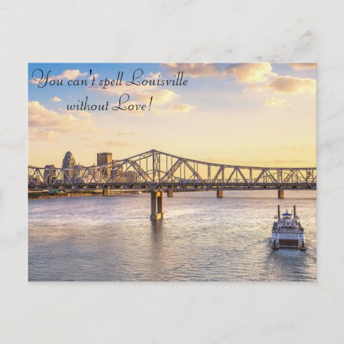 Louisville Skyline and the Belle Postcard