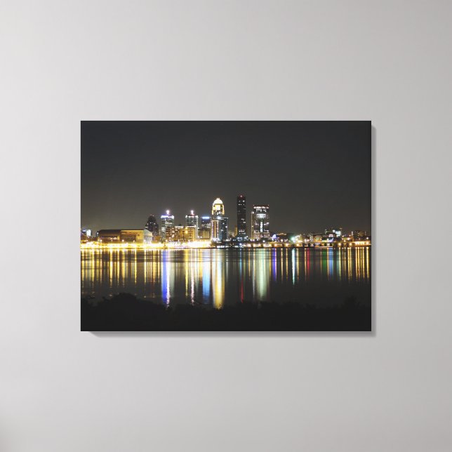 Louisville skyline canvas print (Front)