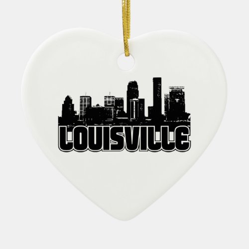 Louisville Skyline Ceramic Ornament