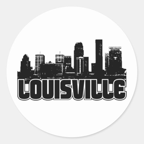 Louisville Skyline Classic Round Sticker