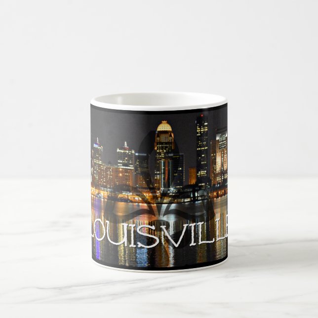 Louisville Skyline Coffee Mug with Fleur de Lis (Center)
