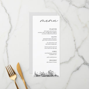 Louisville Skyline Wedding Dinner Menu
