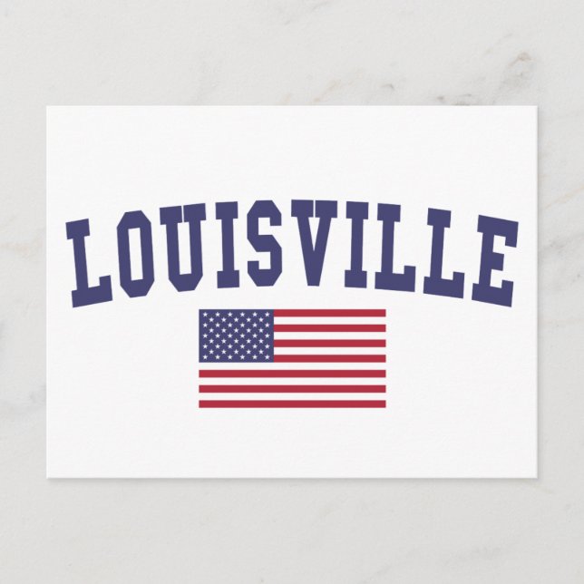 Louisville US Flag Postcard (Front)