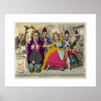 Louix XV1 taking leave of his wife & family Poster