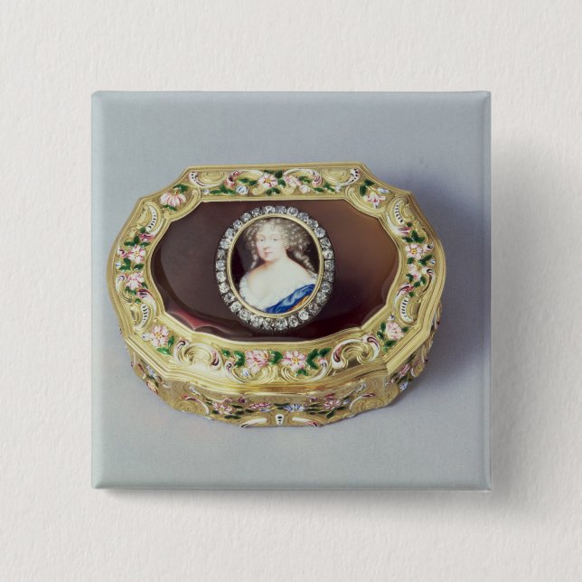 Louix XV oval snuff box Pinback Button (Front)
