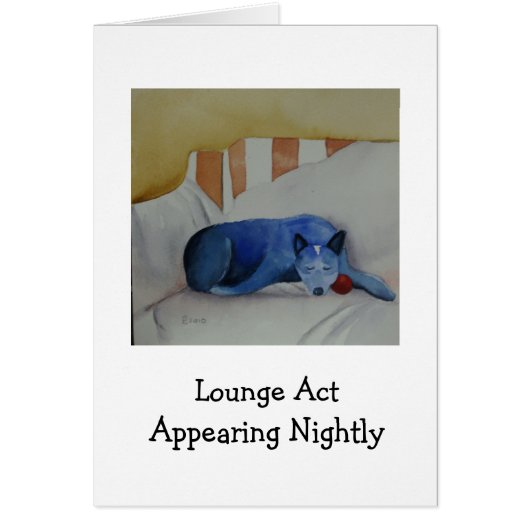 Lounge Act appearing nightly (Front)