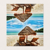 Lounge chairs on beach throw pillow (Outside Unfolded)