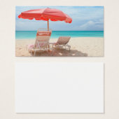 Lounge chairs on the ocean beach (Front & Back)