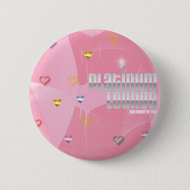 Lounge Pink Kiss Button (Front)