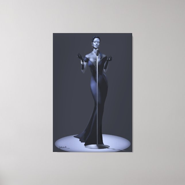 Lounge Singer Canvas Print (Front)