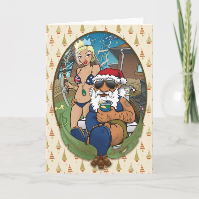 Loungekat & Bucket'o'Thought's Aussie Christmas Holiday Card (Front)