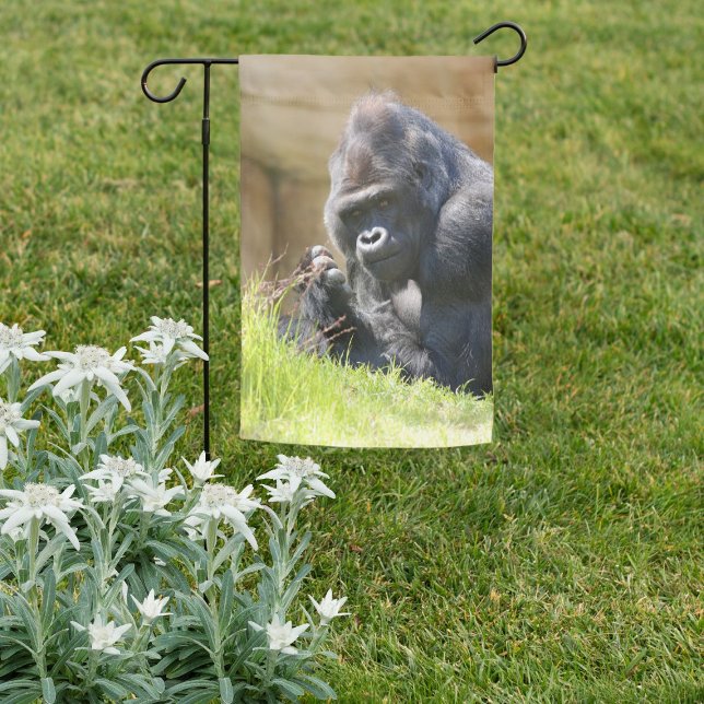 Lounging Gorilla Garden Flag (Lounging Gorilla Garden Flag)