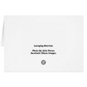 Lounging Meerkat Card (Back Horizontal)