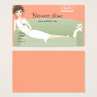 Lounging on the Couch with Kitty Business Card