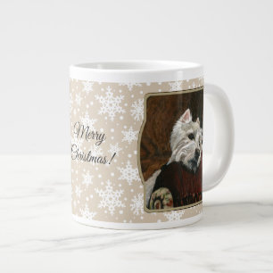 Lounging Westie on Sofa Giant Coffee Mug