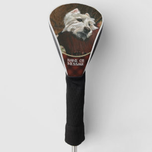 Lounging Westie on Sofa Golf Head Cover