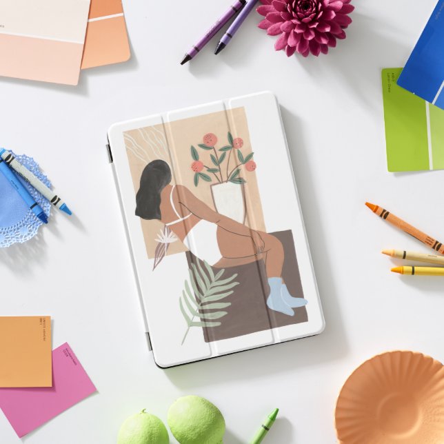 Lounging Woman iPad Pro Cover (Desk)