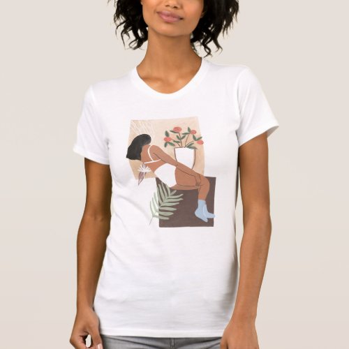 Lounging Woman T_Shirt