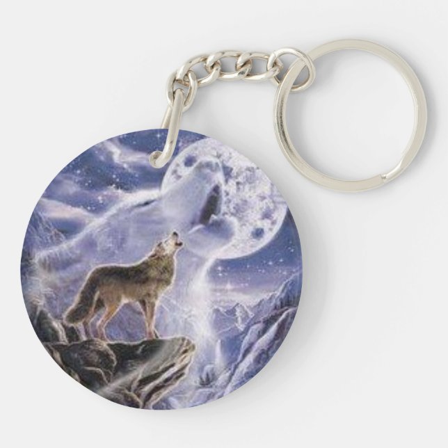 loup acrylic door keychain (Back)