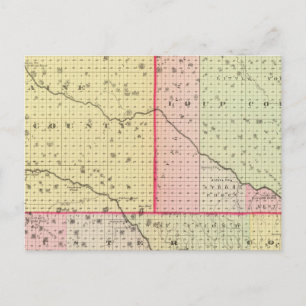 Loup, Blaine, Custer, and Logan County, Nebraska Postcard
