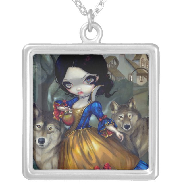 Loup-Garou Blanche Neige NECKLACE Snow White Wolf (Front)