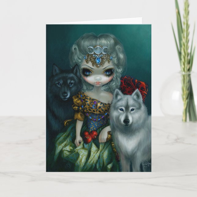 "Loup-Garou:  La Grande Prêtresse" Greeting Card (Front)