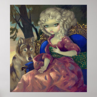 Loup-Garou: L'Aube ART PRINT gothic rococo wolf