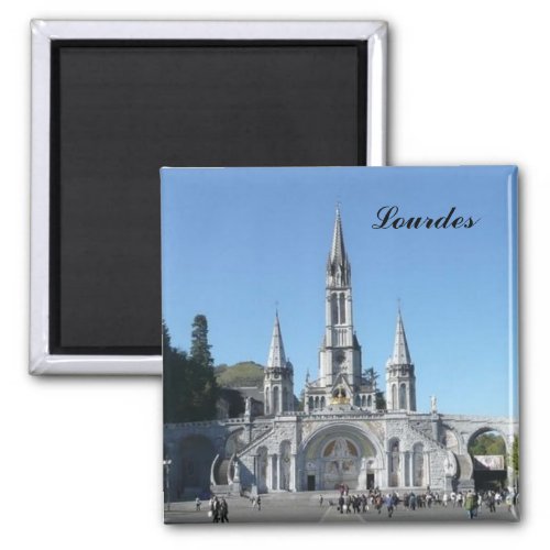 Lourdes _ Basilica _ Basilique _ France Magnet